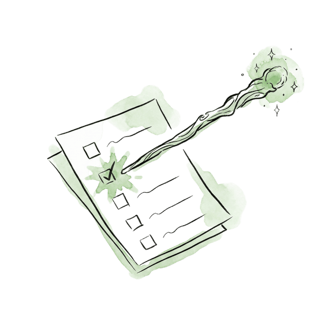 Magic wand touching checklist - automation